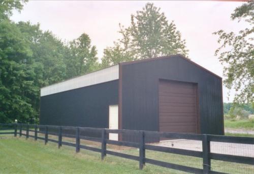 Black 30'x48' building