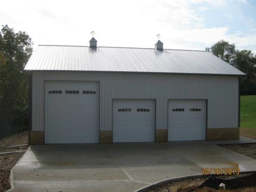 40'x48' Building with rock wainscot prep