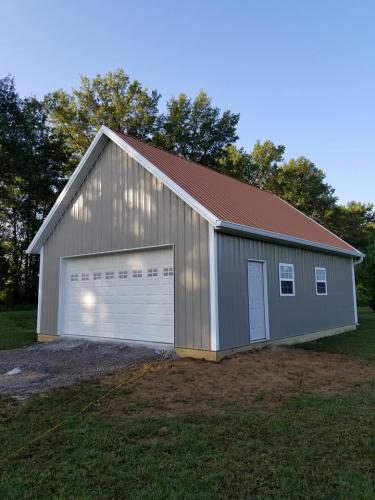 24'x32' with 10/12 pitch and Copper color roof!