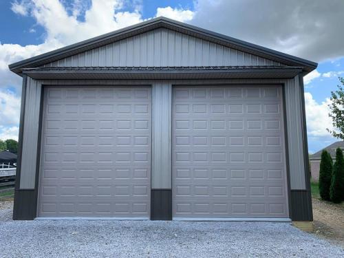 30'x50' for RV storage with brow accent over garage doors!