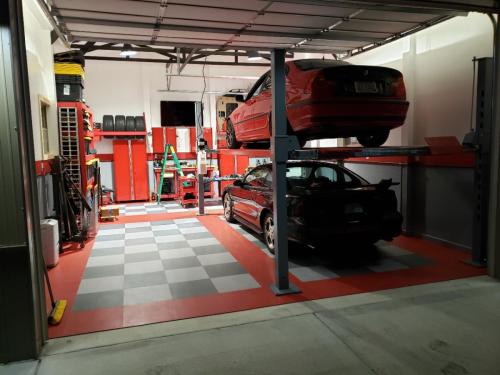 Car garage with finished interior to match owners design dreams! 