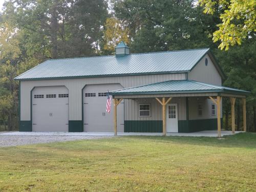 Timberline Buildings shop! 32'x48'x14' with 10' wrap around porch on corner!