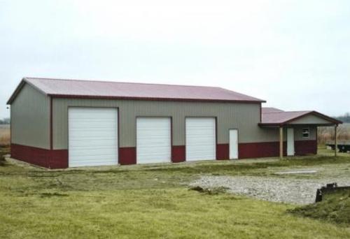 Storage building with office